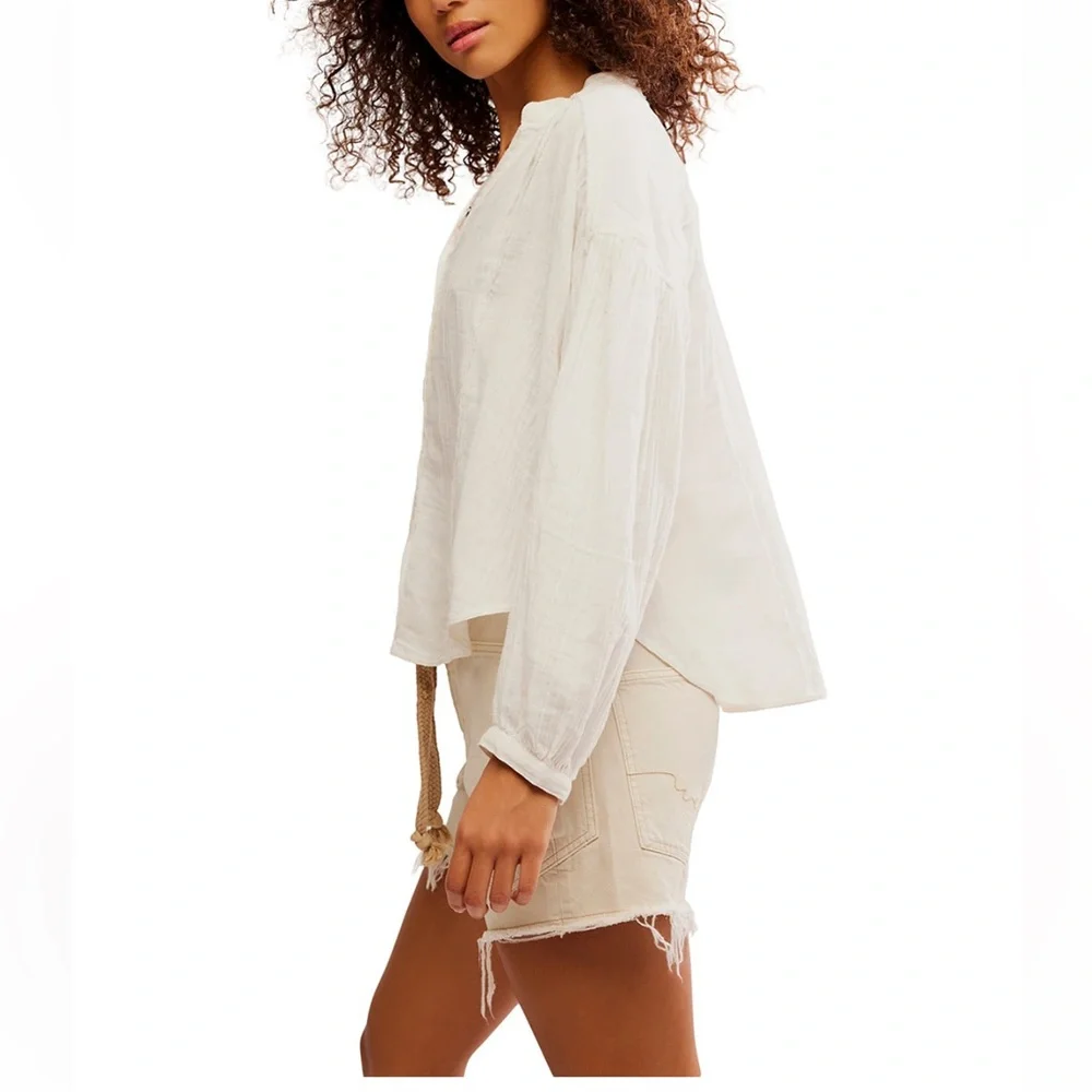 Free People Valley Double Cloth‎ Shirt, Size SMALL
